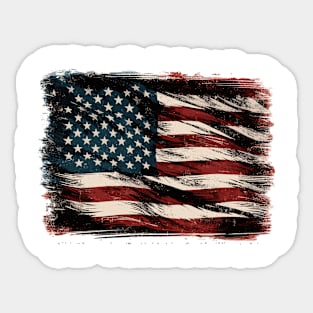 USA flag Sticker